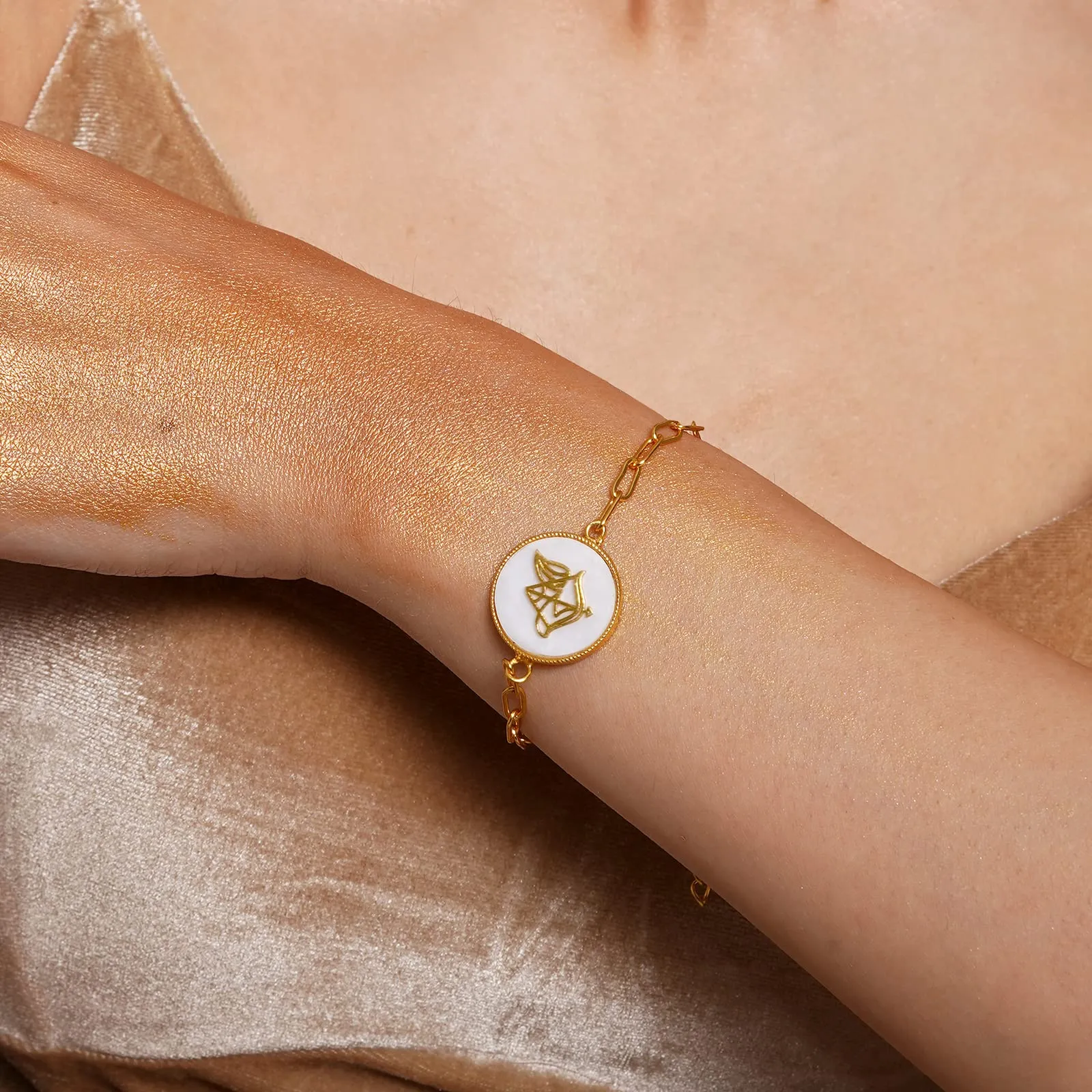 18K Gold Plated Sagittarius Zodiac Bracelet