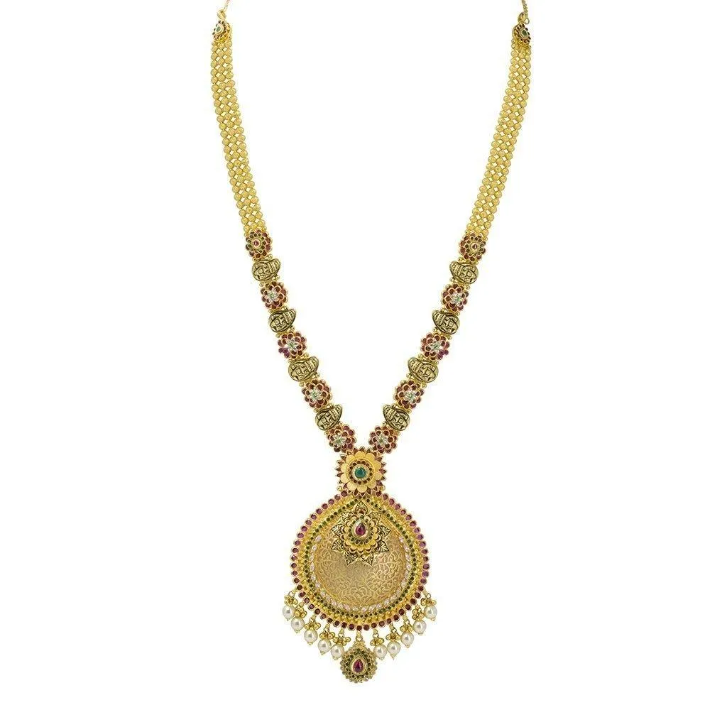 22K Gold Necklace and Earrings Set