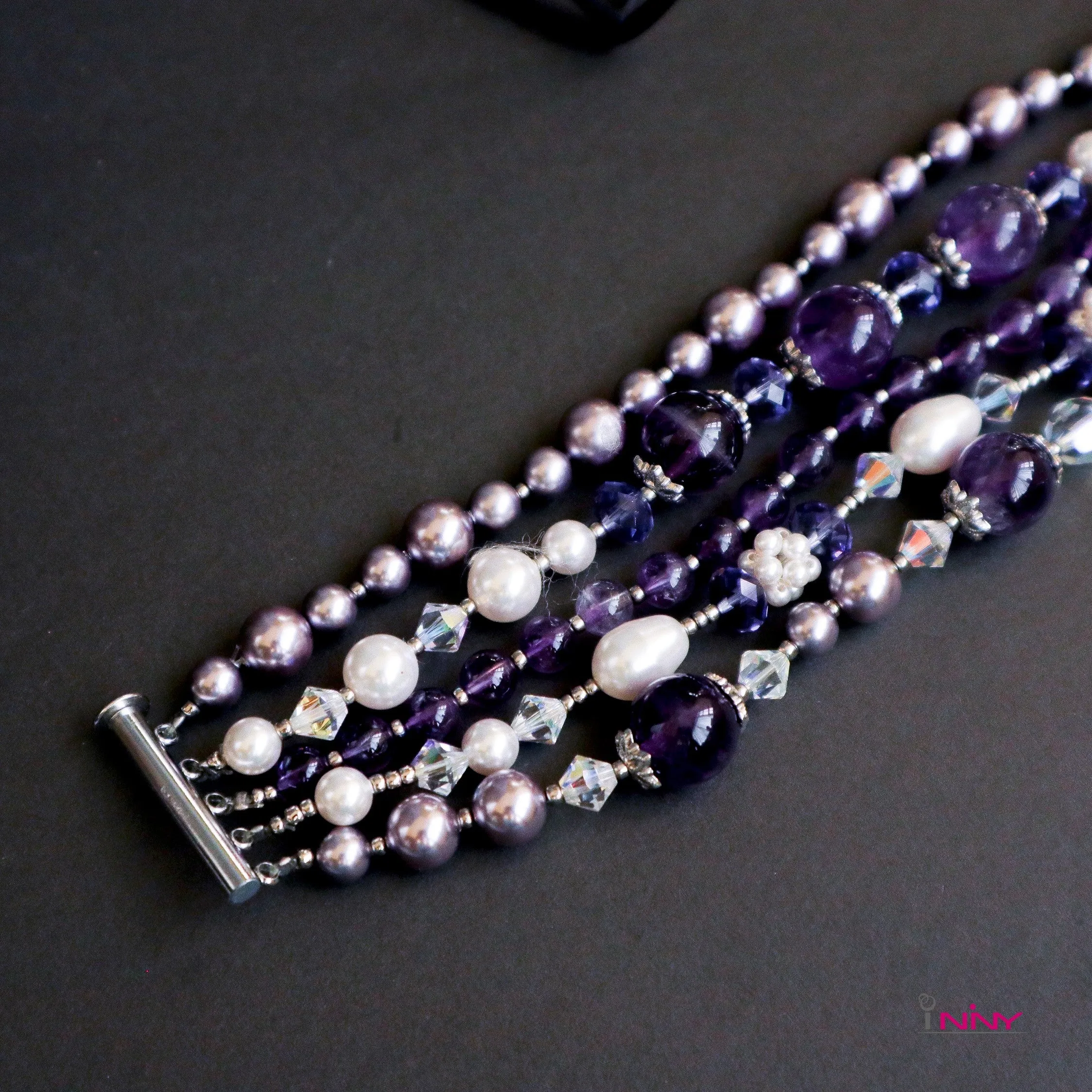 5-Line Bracelet Amethyst