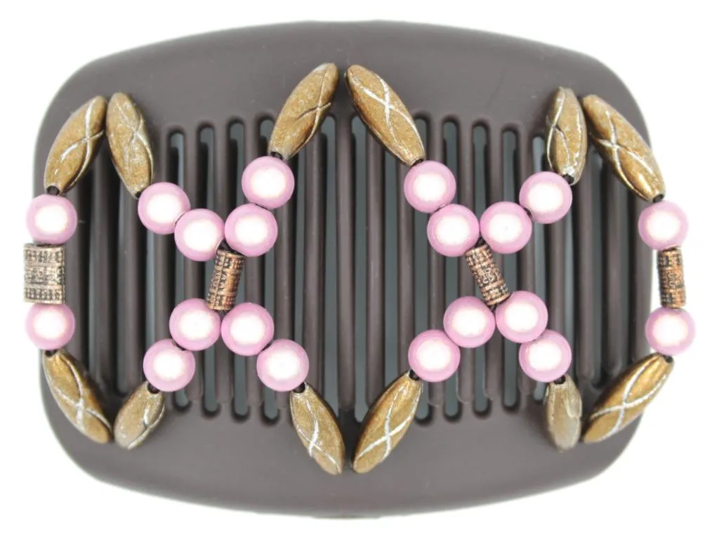 African Butterfly Hair Comb - Dalena Brown 124