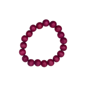 Amethyst Wood 10mm Bracelet