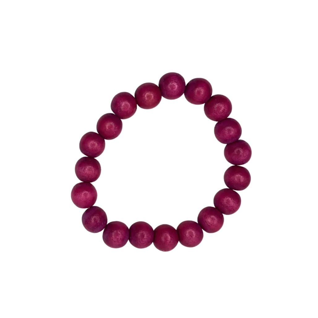 Amethyst Wood 10mm Bracelet