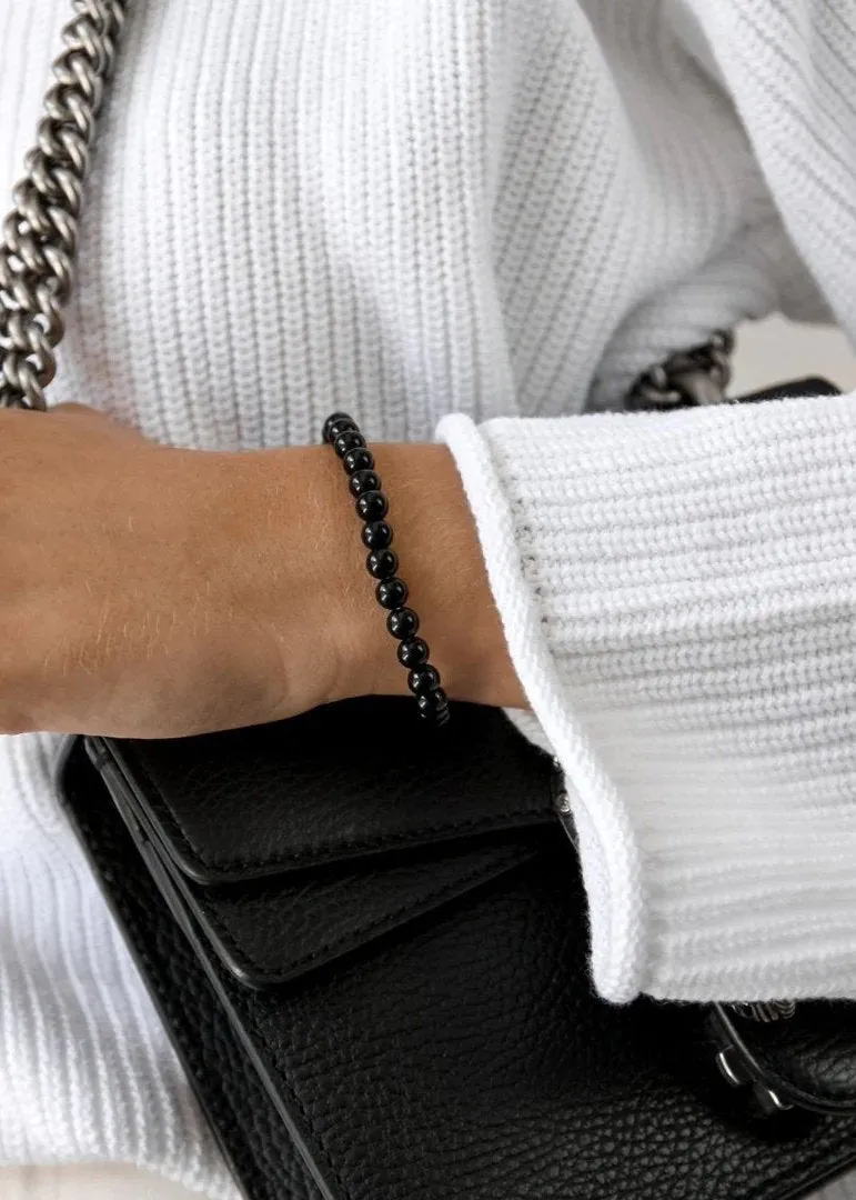 Bracelet In Black Onyx Stone
