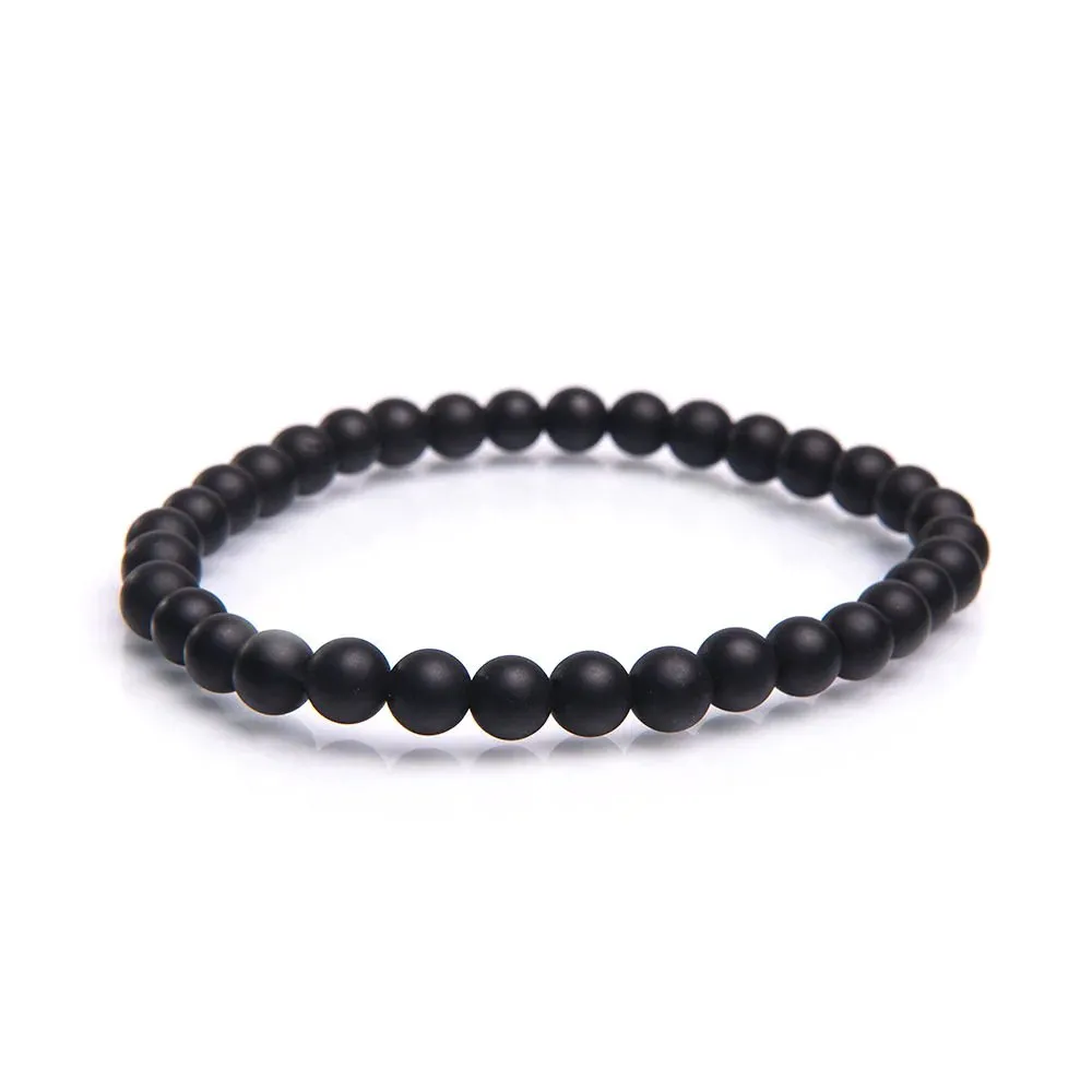 Bracelet In Black Onyx Stone