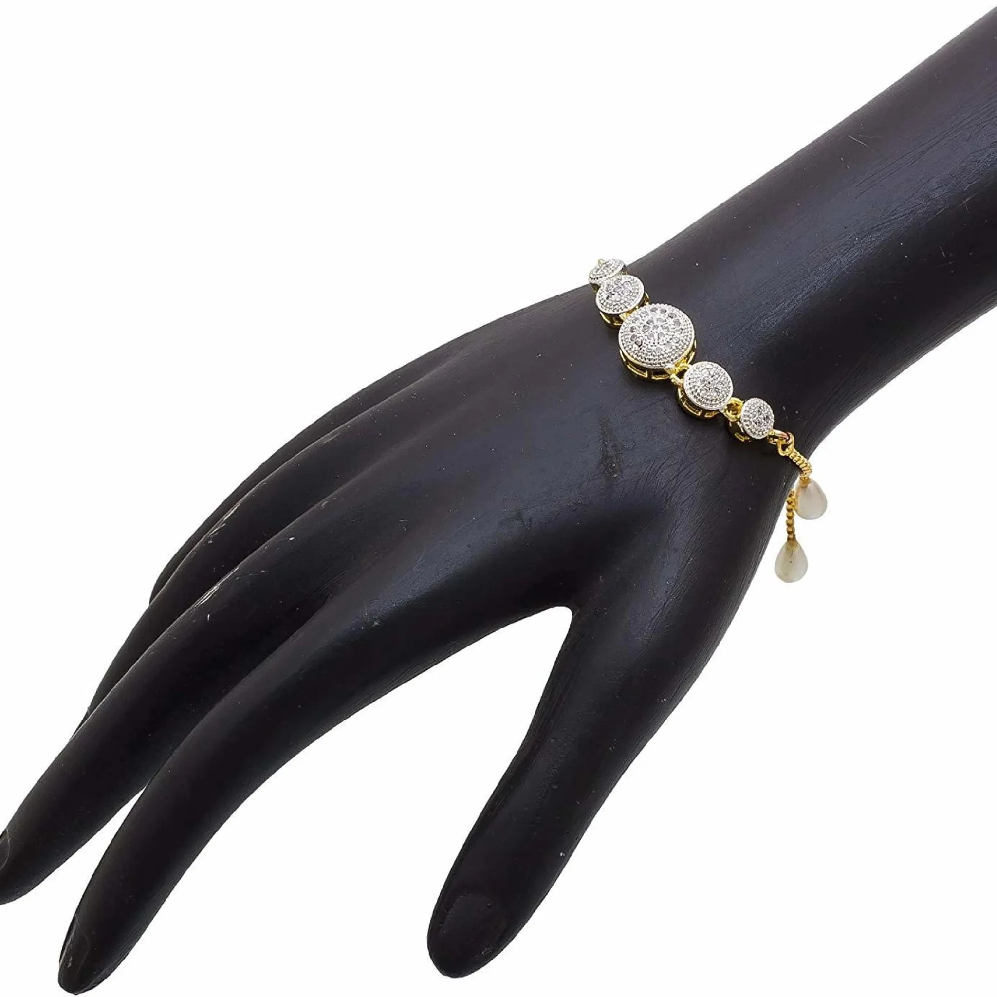 Brass Diamond Gold-plated Bracelet