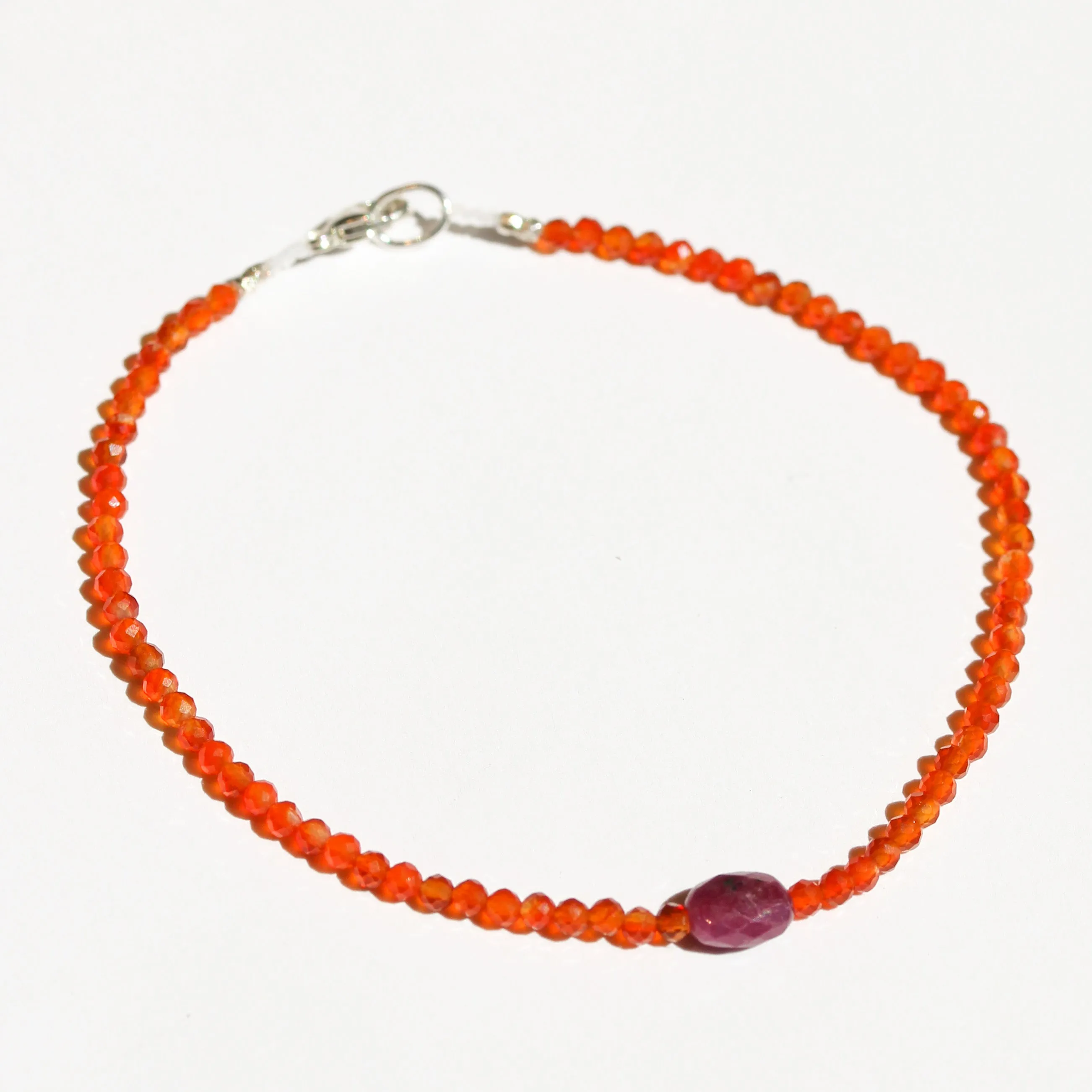 Carnelian   Ruby Bracelet