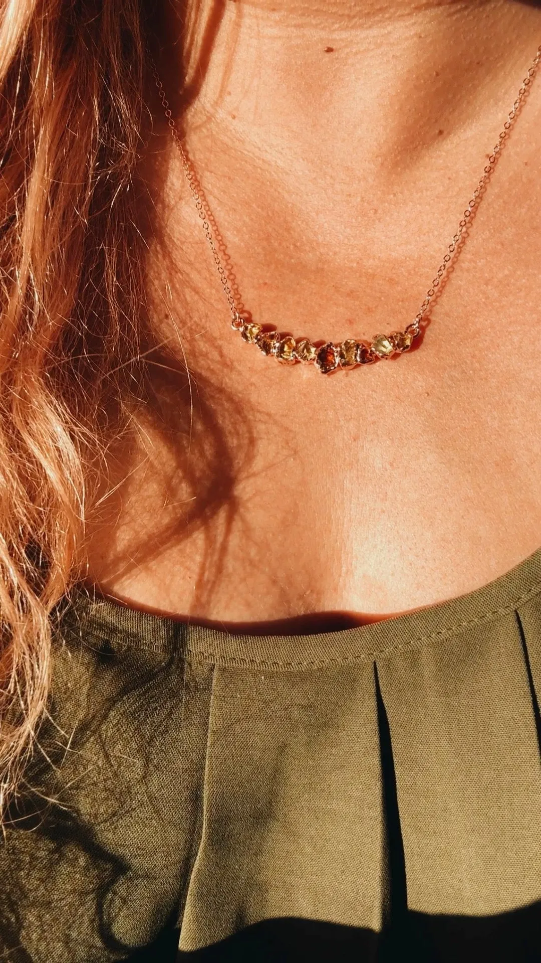 Citrine Riverbend Necklace