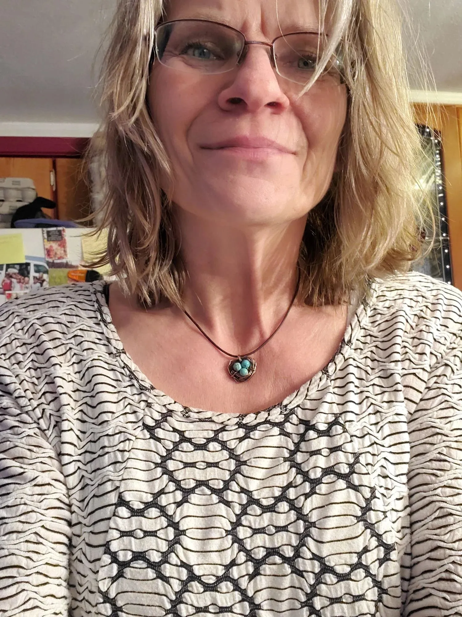 Copper Robin Nest Necklace