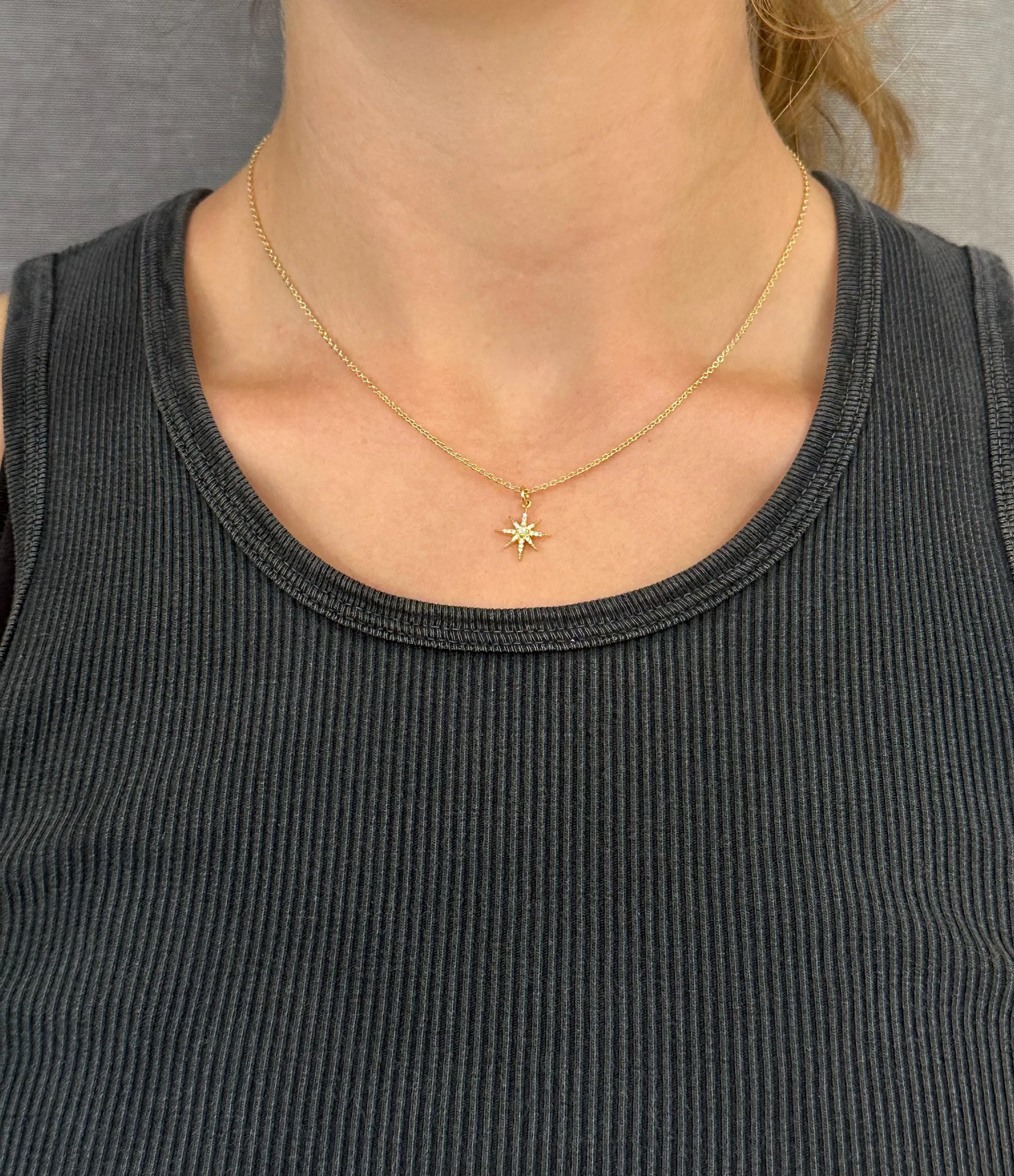 Delicate Opal Starburst Necklace