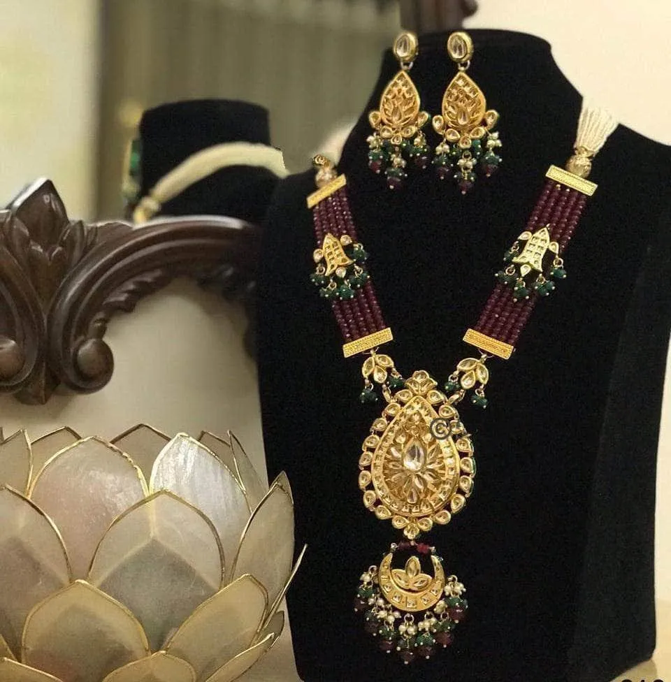 Drop Pendant Hanging Chandbali Set