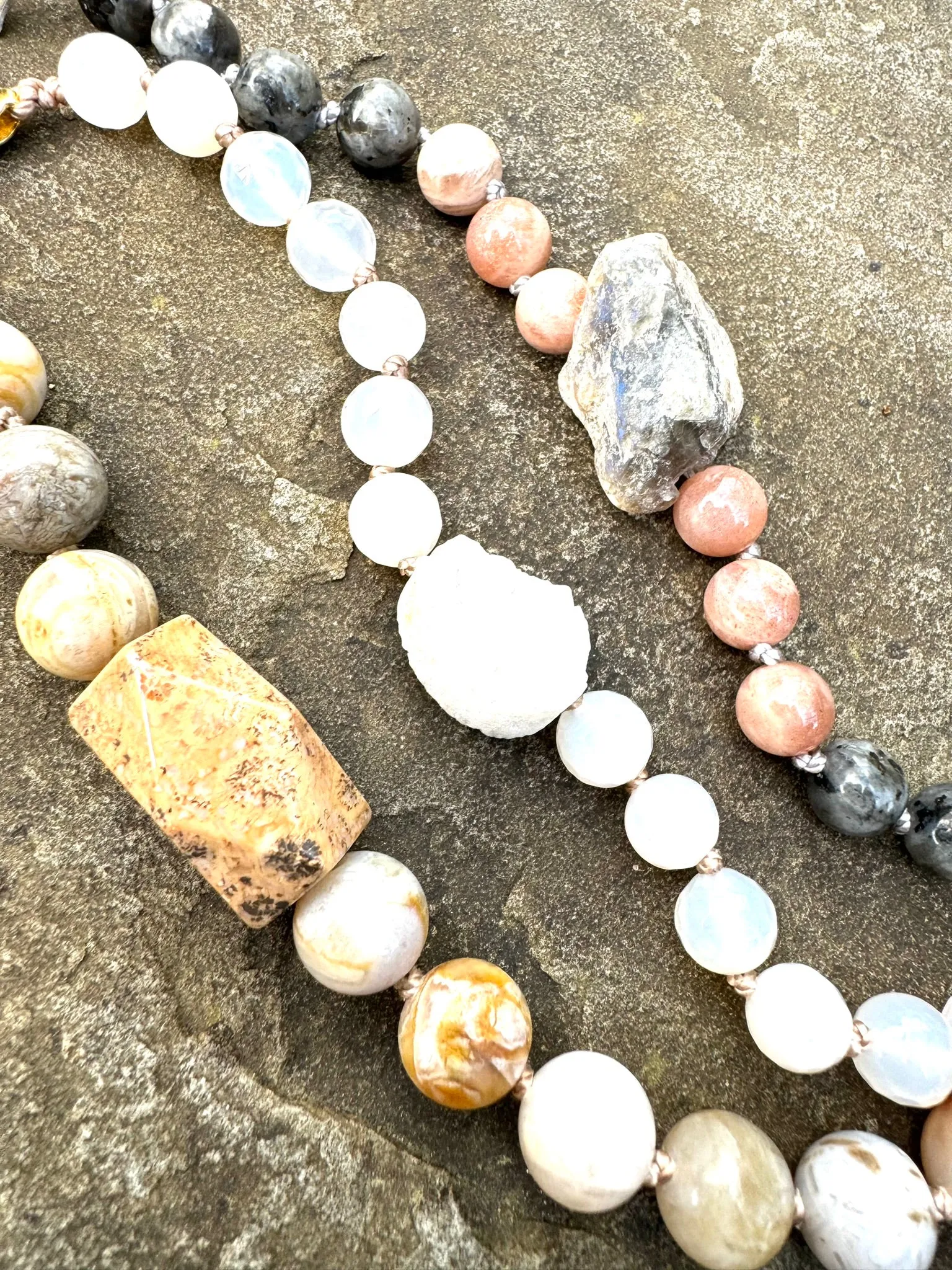 Druzy Agate White Gemstone Bracelet