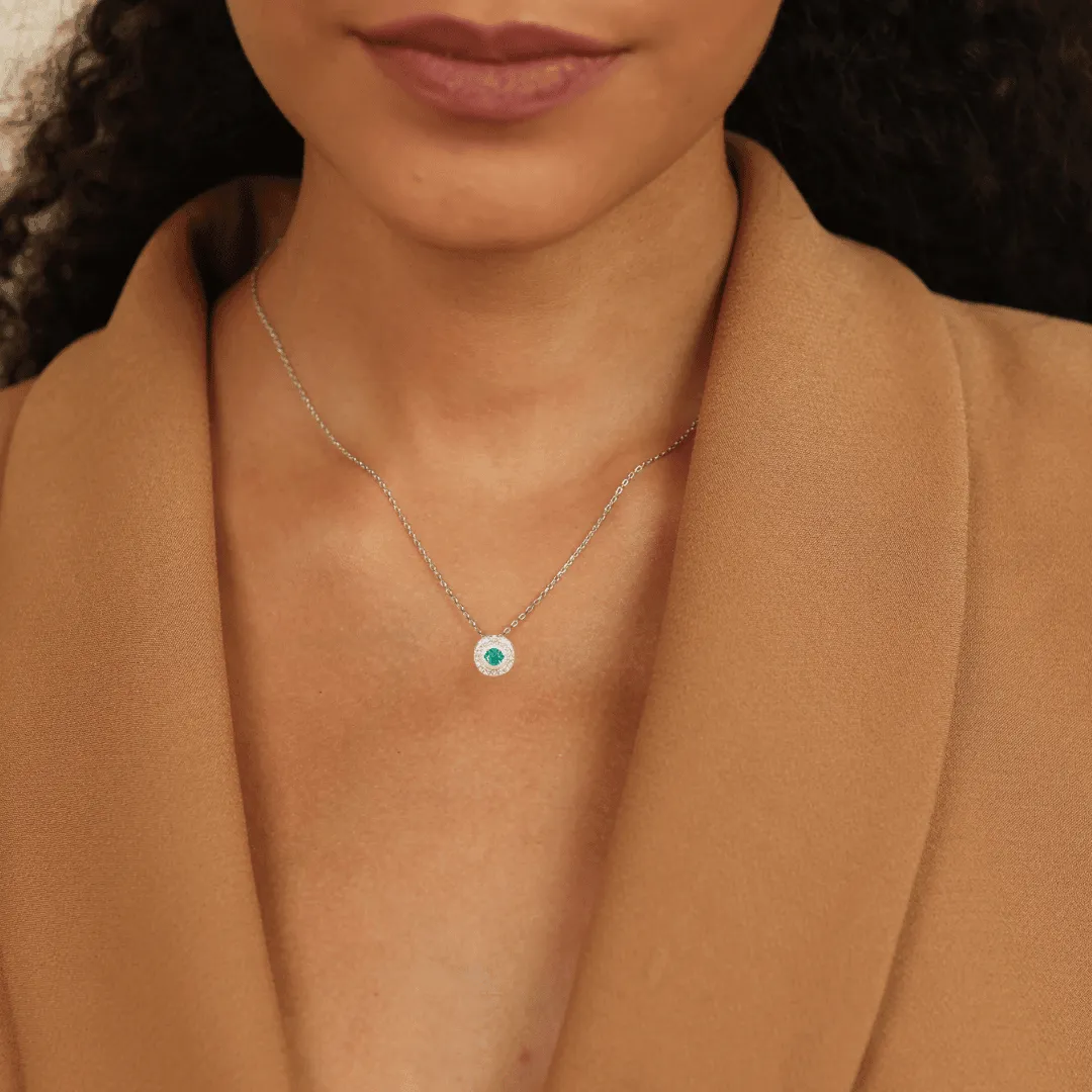 Emerald Dancing Necklace