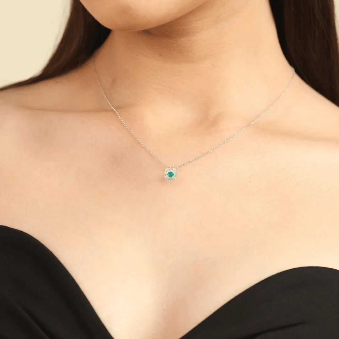 Emerald Dancing Necklace