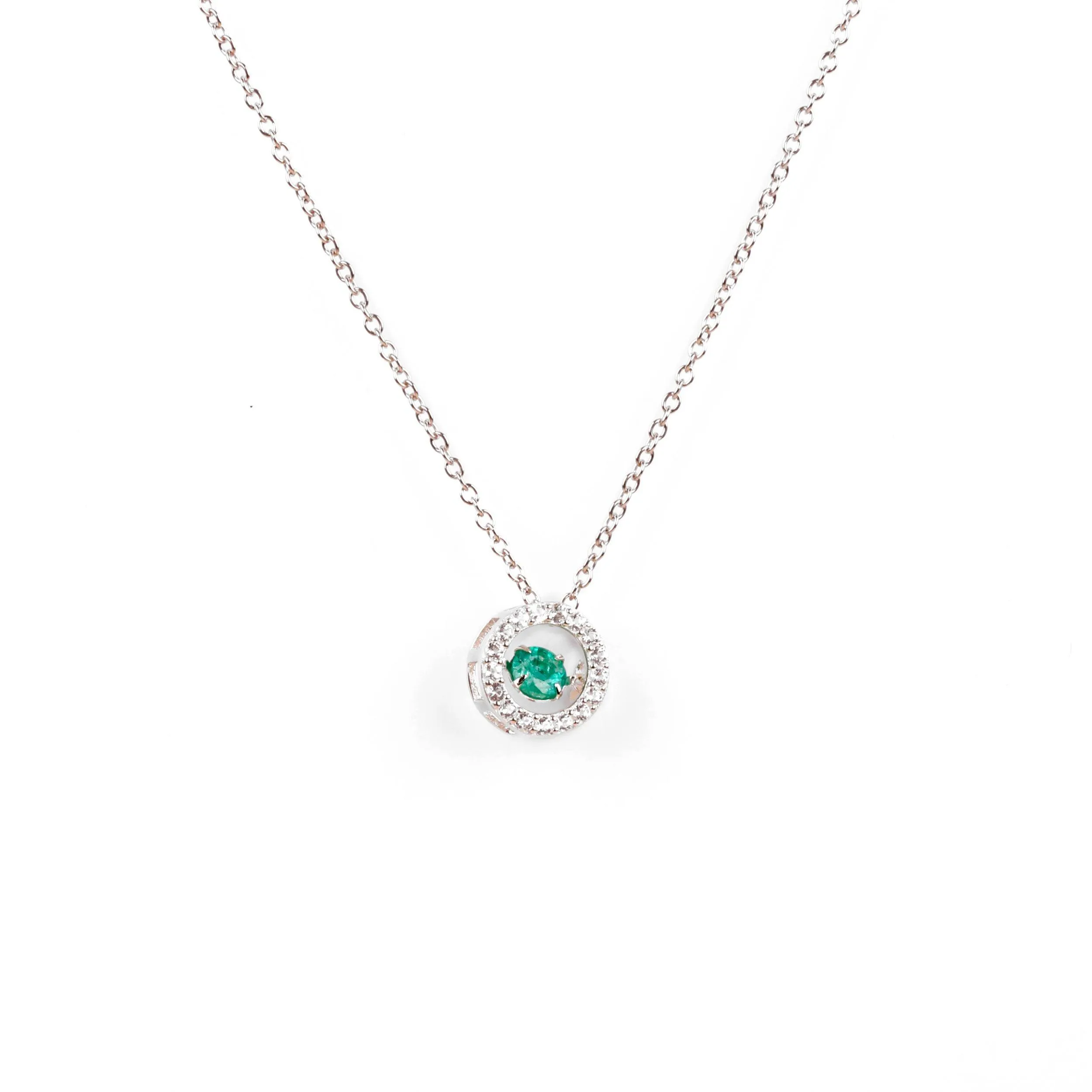 Emerald Dancing Necklace