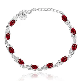 European and American ruby bracelet