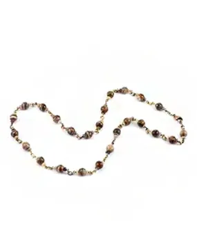 Fossil Mammoth Bone Beaded Necklace