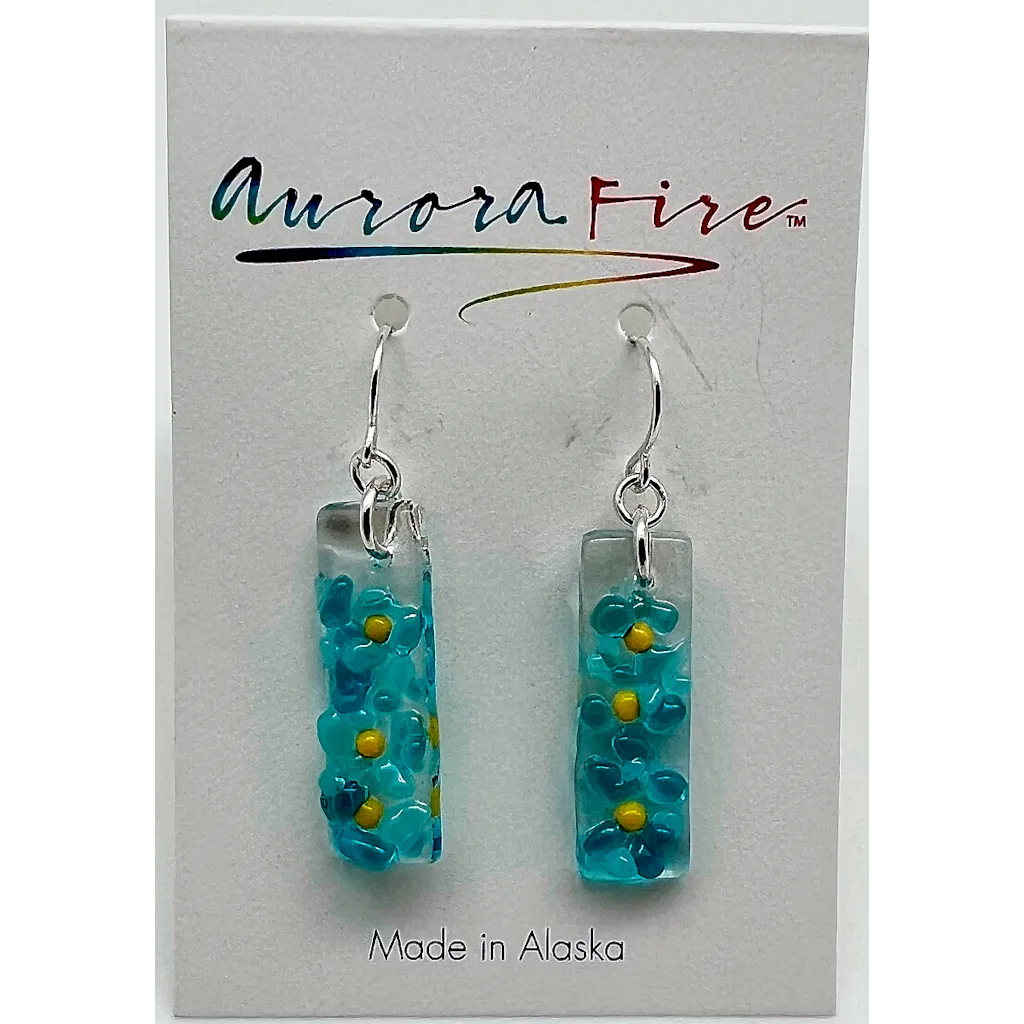 Glass Forget Me Not Earrings