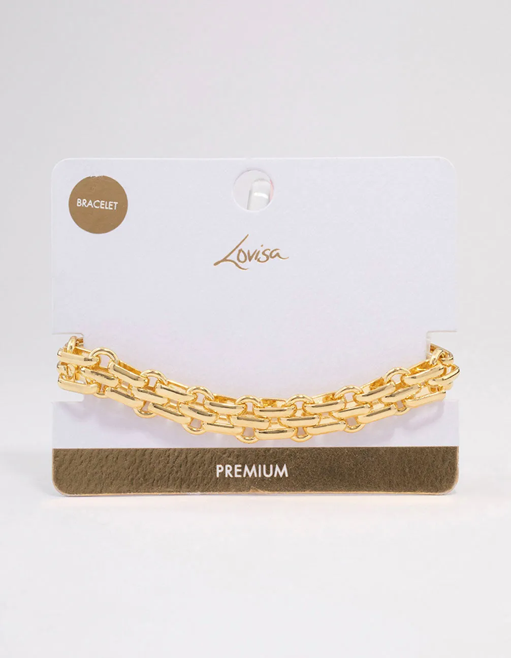 Gold Plated Chunky Weave Bracelet
