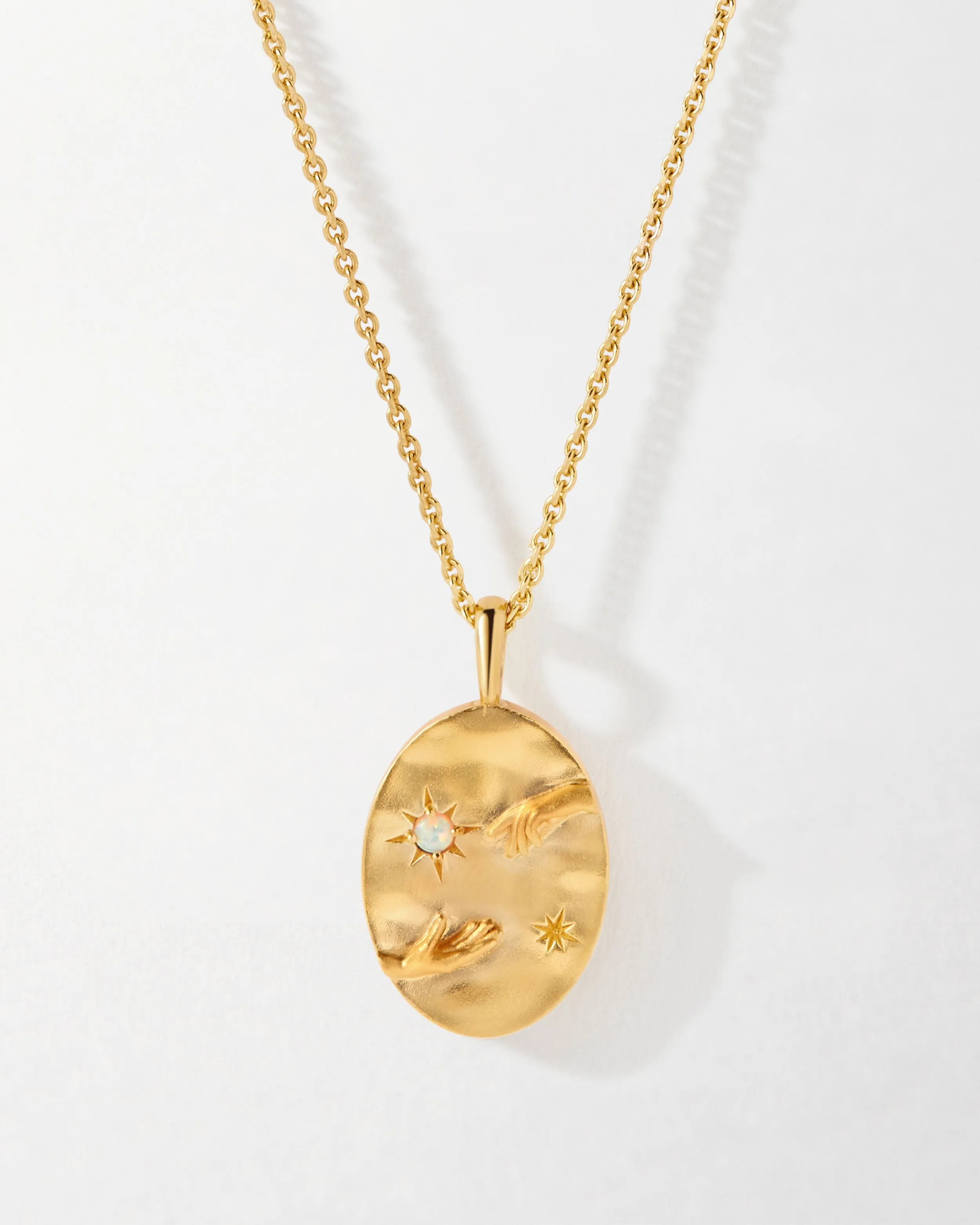 Hand in Hand Opal Necklace