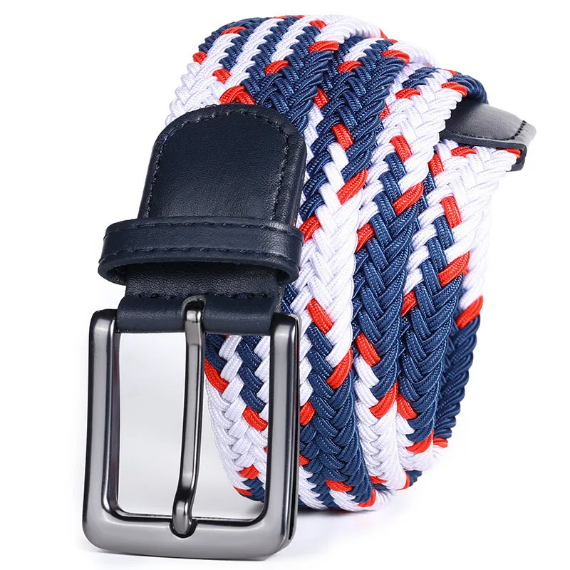 Handwoven Three-Tone Stretch Belt