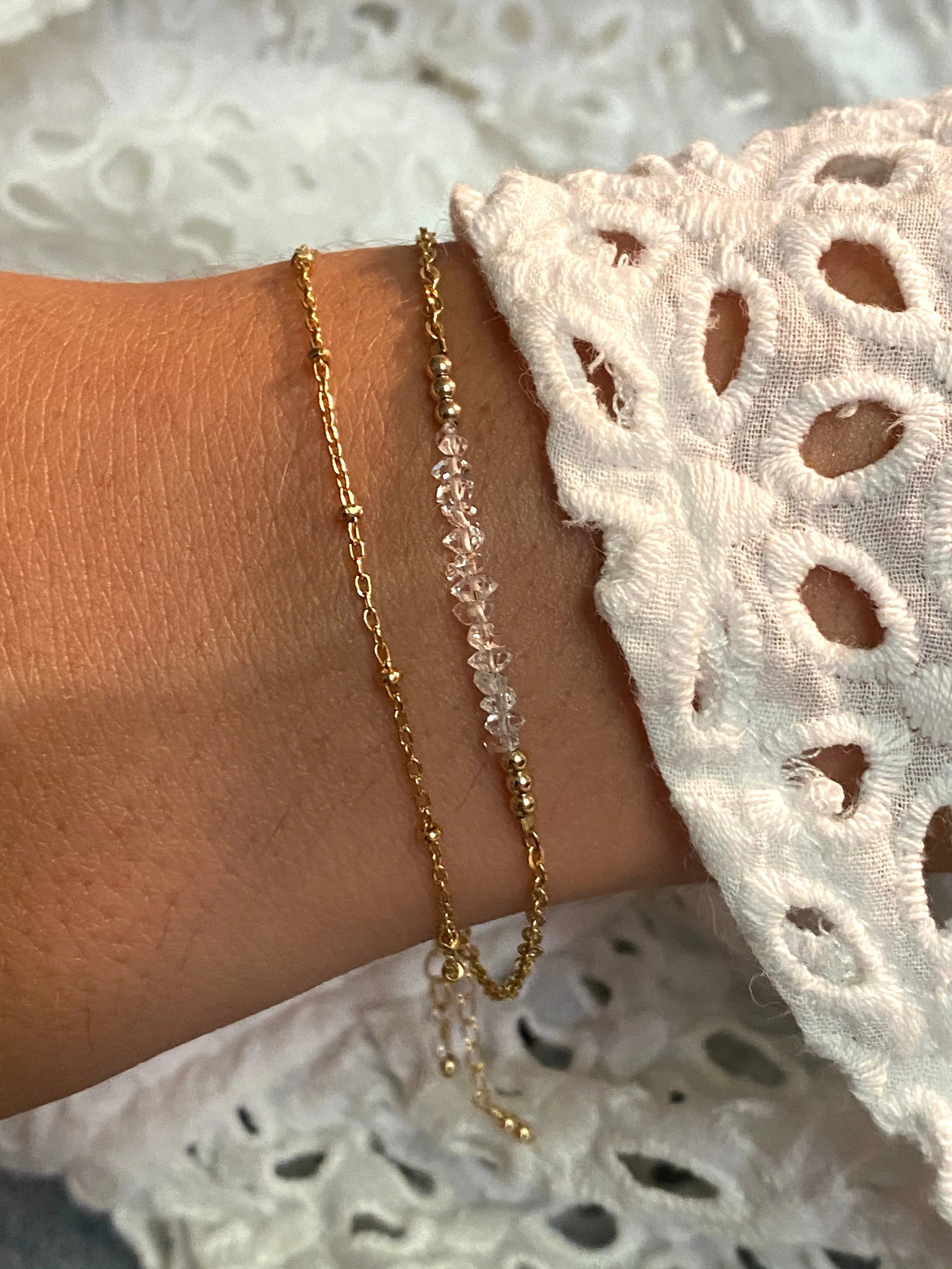 Indie Bracelet ~ Herkimer Diamond