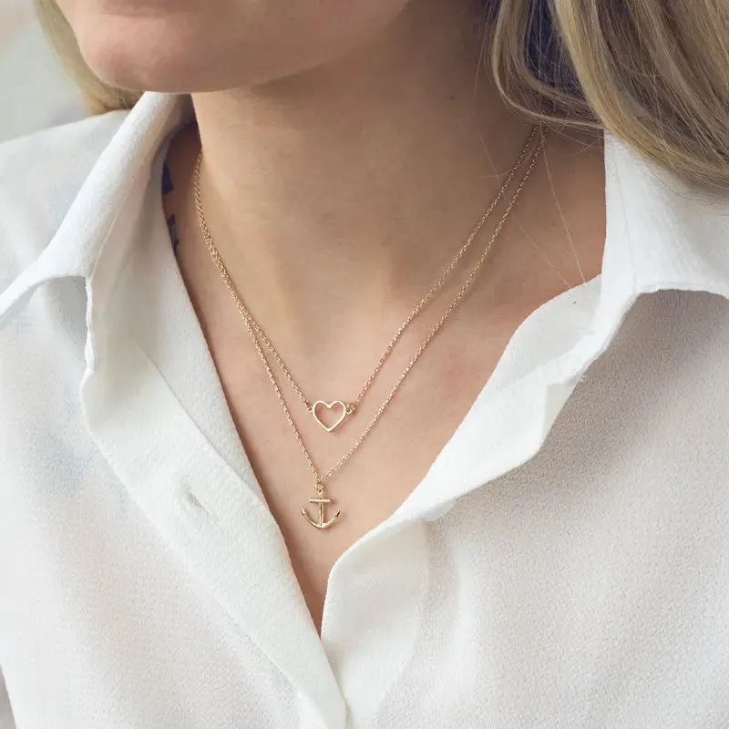 Necklace Heart Outlined