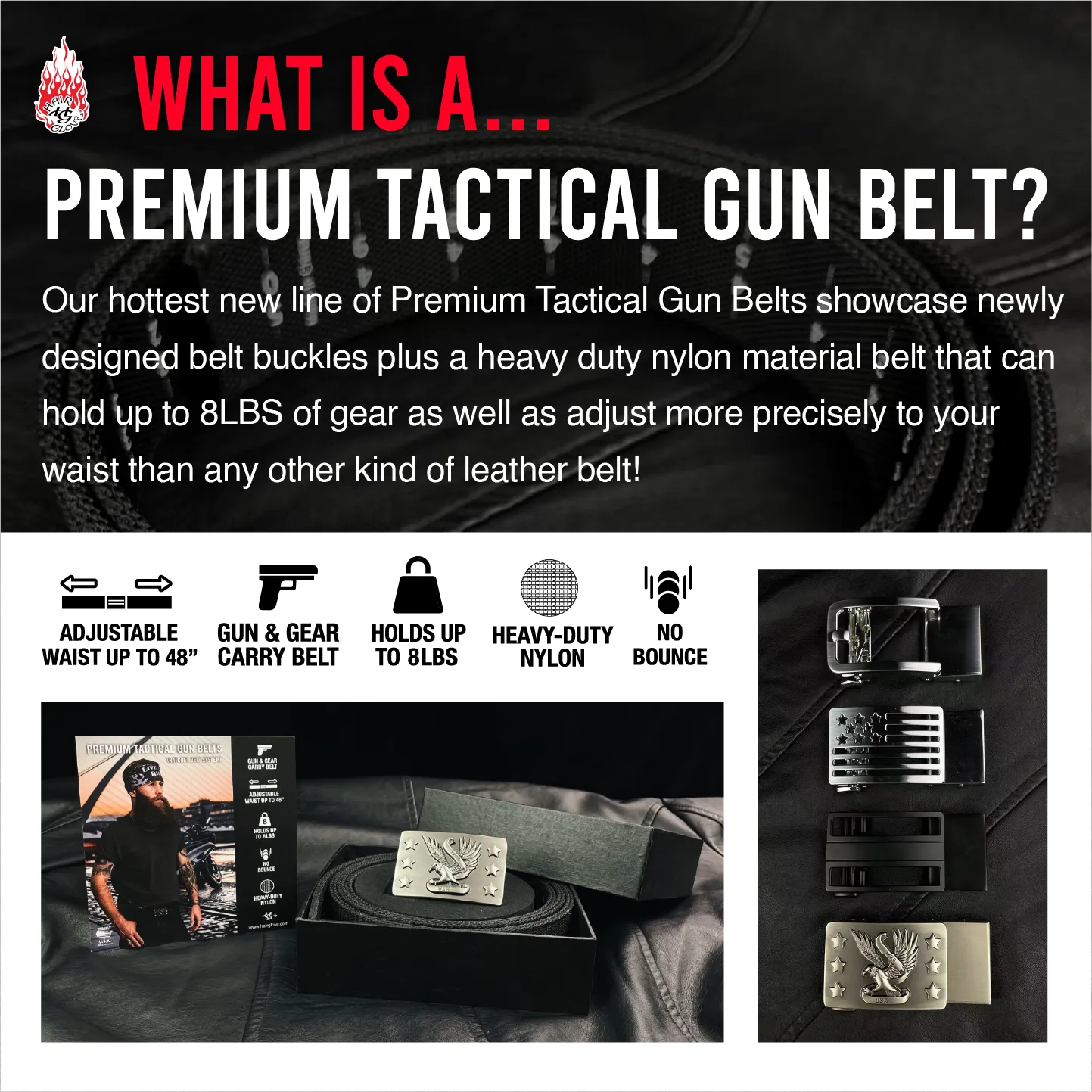 Nylon Belt w/Eagle Buckle