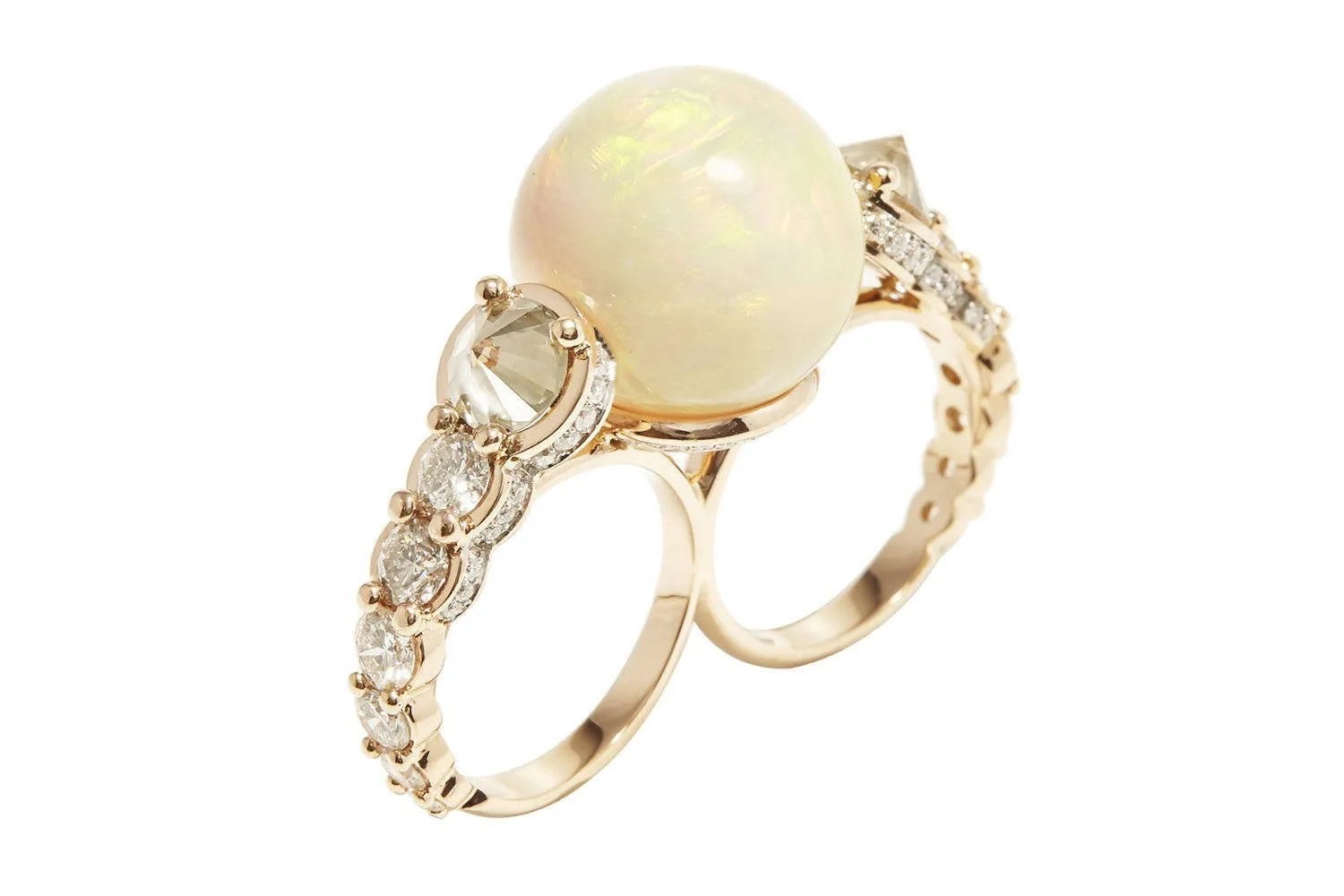 Opal Double Ring