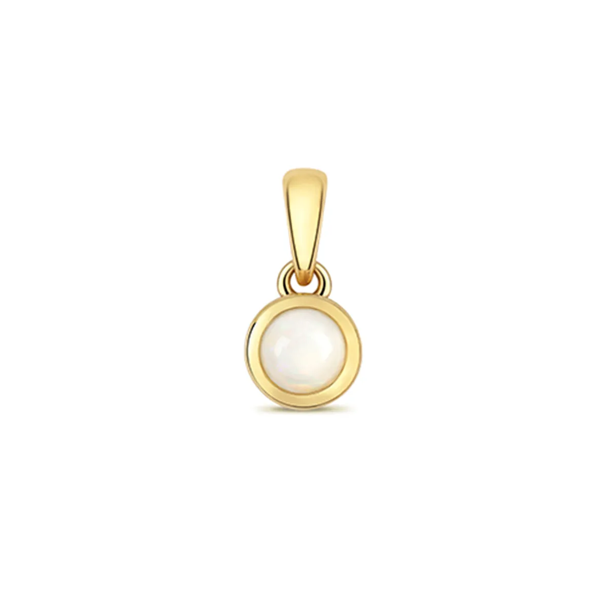 Personalised Diamond Letter and Birthstone Pendant | 9K Yellow Gold