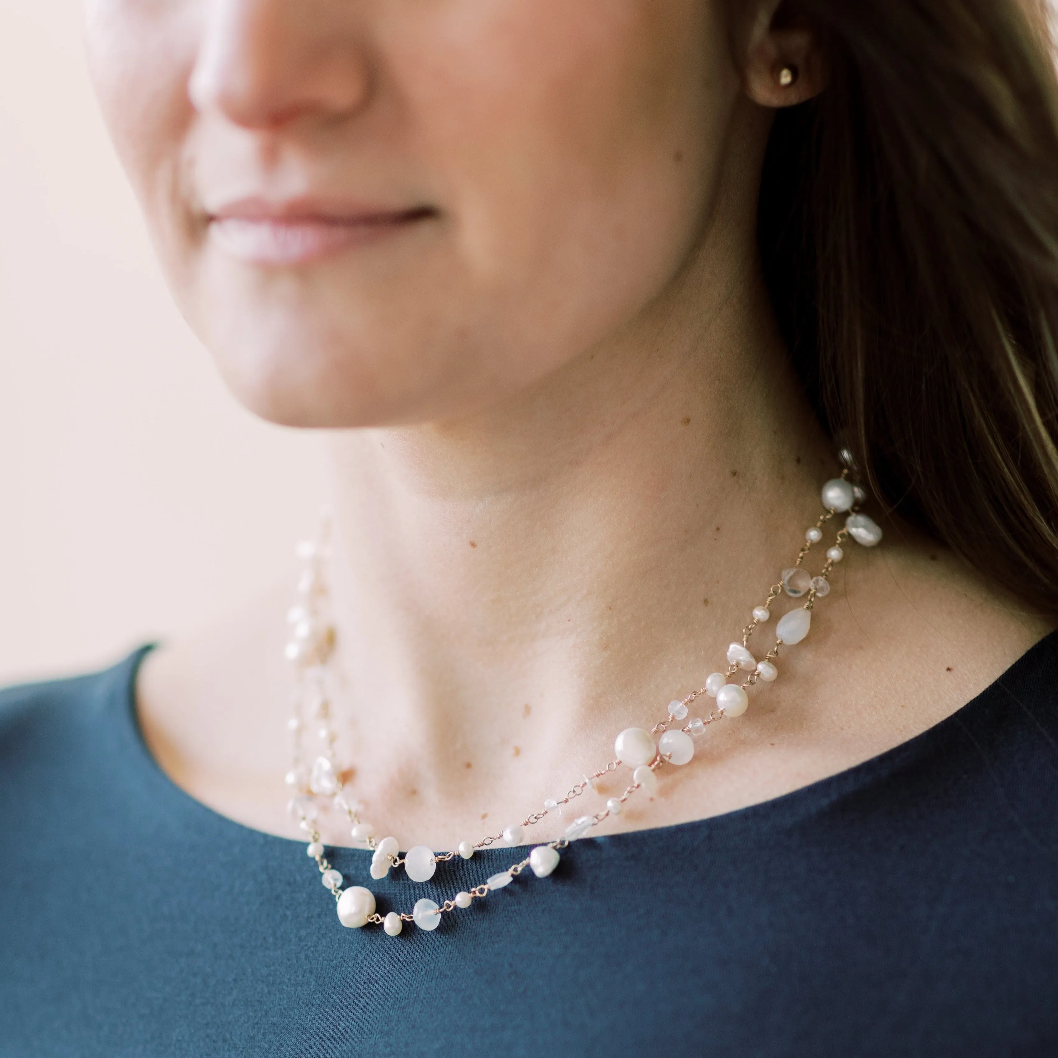 Poppy Linen Necklace