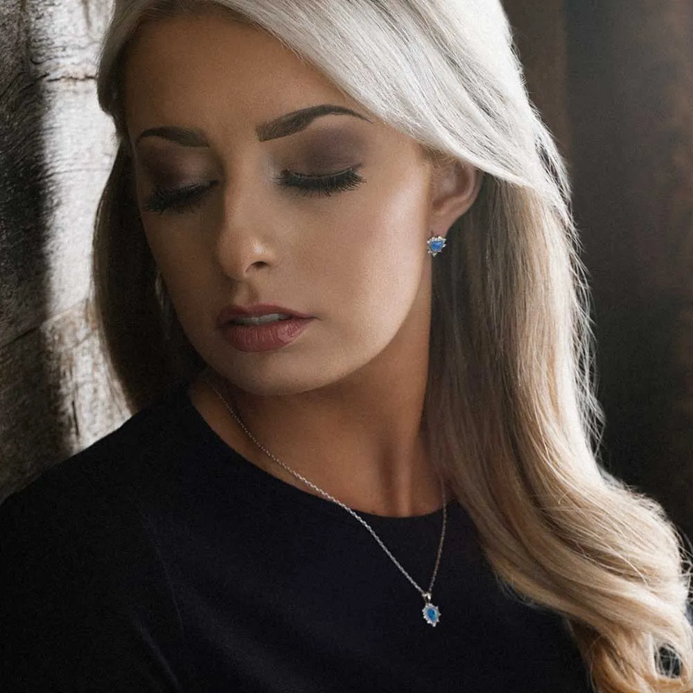 Royal Heart Opal Necklace
