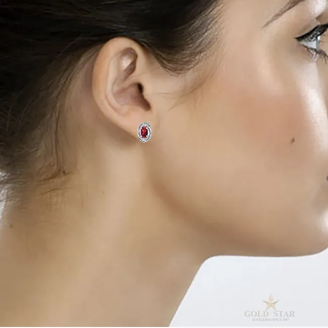 RUBY & DIAMOND EARRINGS