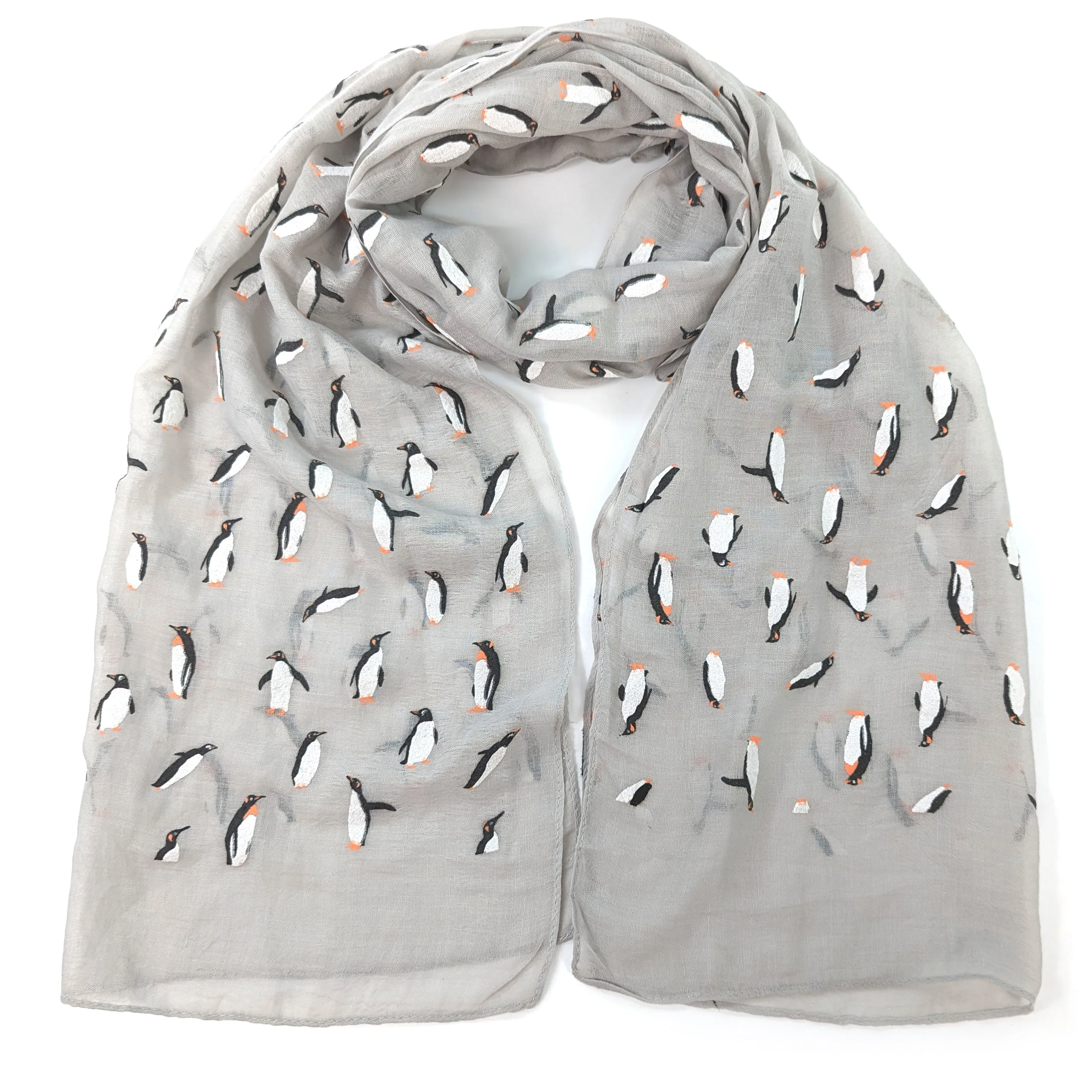 Scarf & Bracelet Gift Set in a Cracker - Penguins