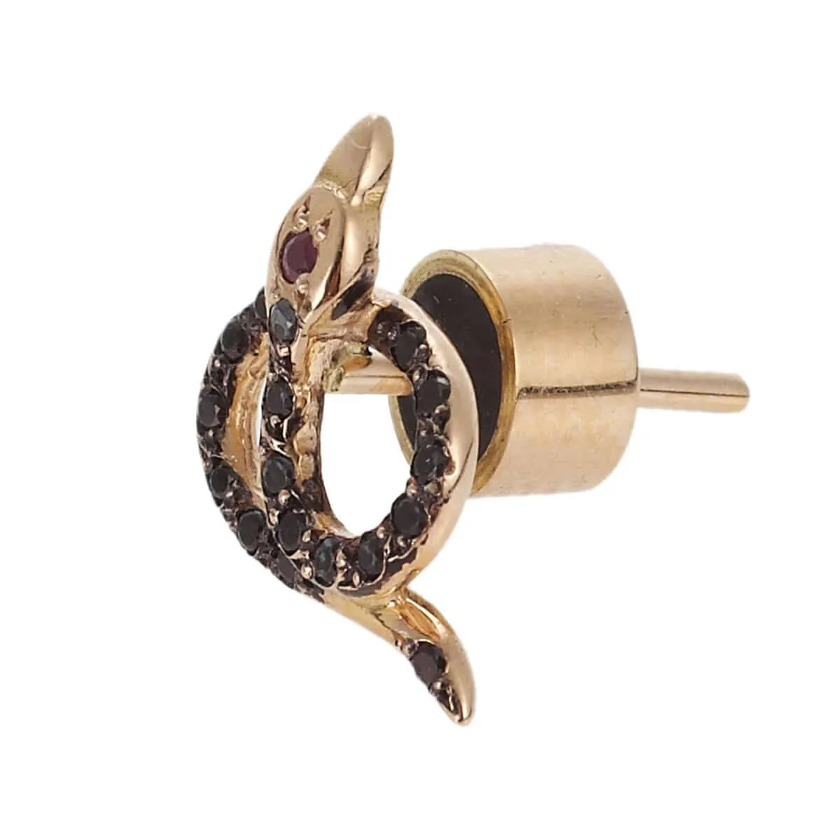 Snake Studs Pave P-Bd-Ru