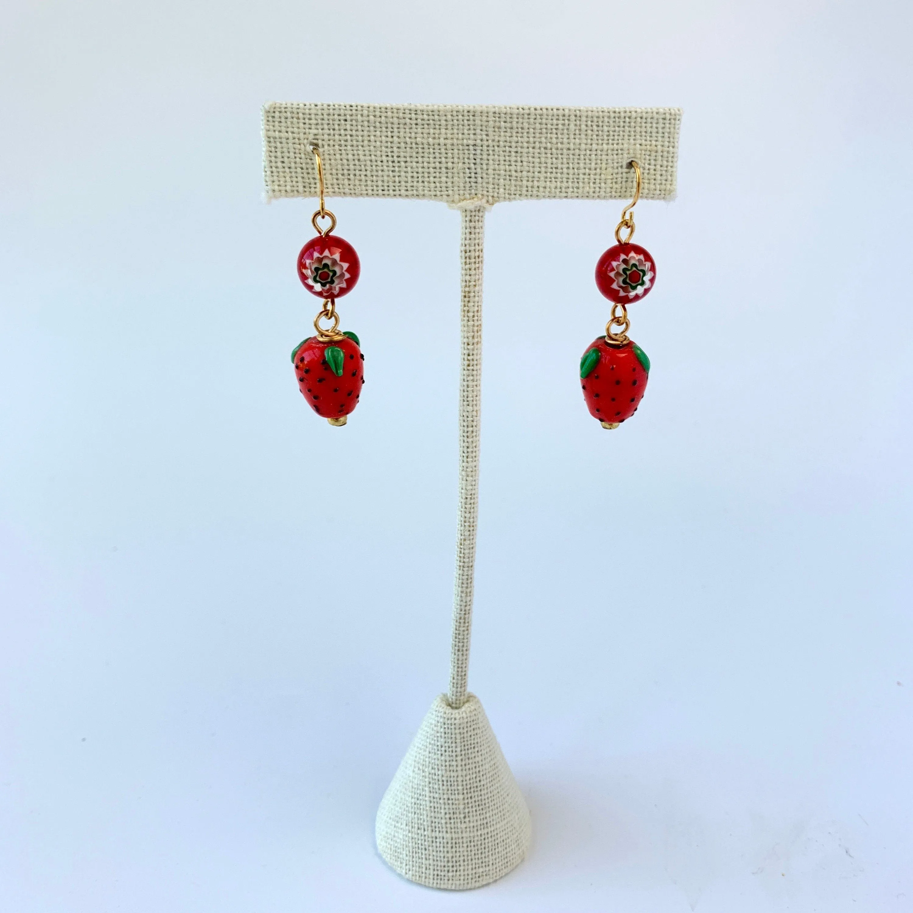 Strawberry Drop Earrings