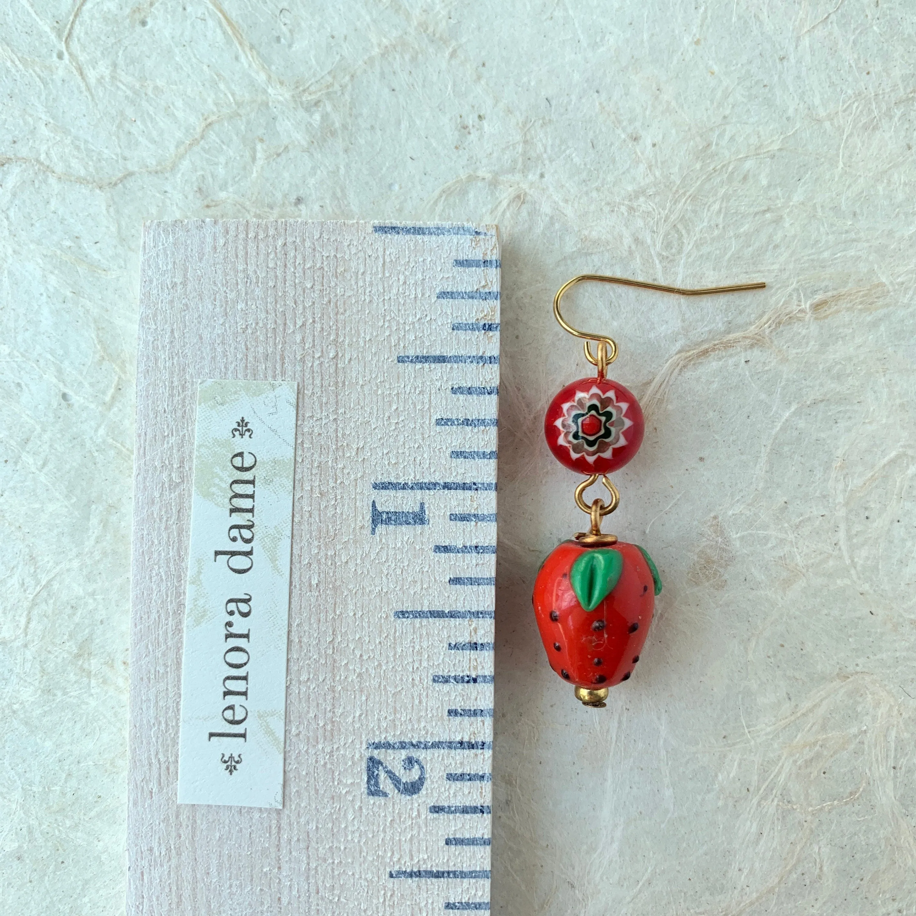 Strawberry Drop Earrings