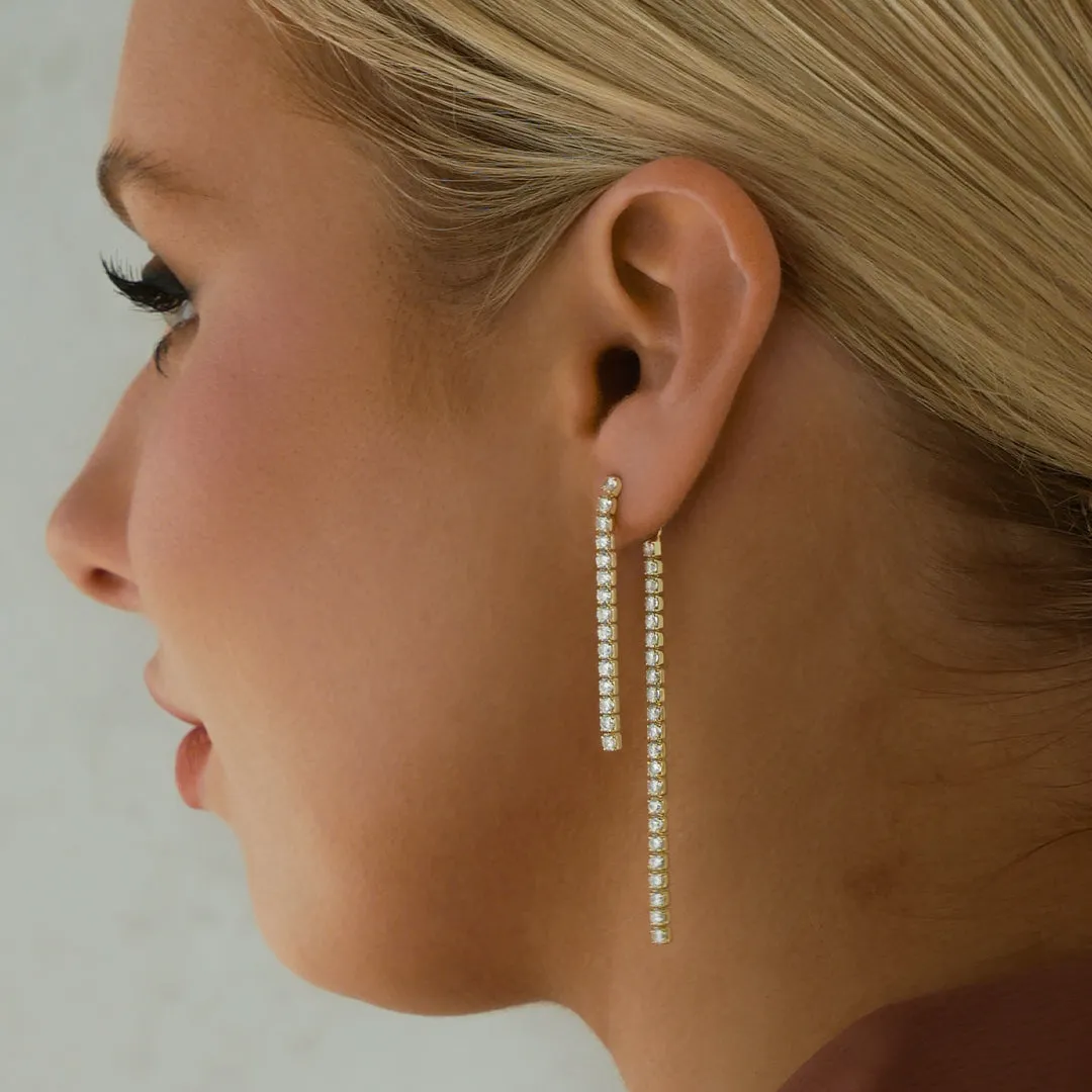 Tennis Drop Earrings
