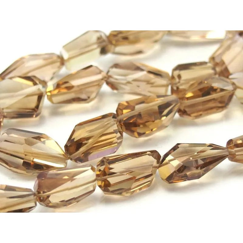 Topaz Faceted Nuggets Strand
